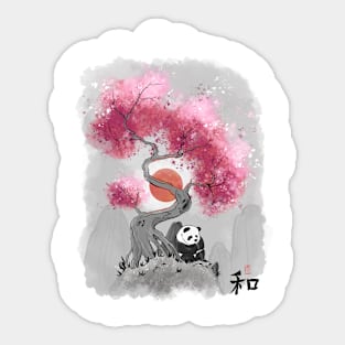 Peace Panda Sticker